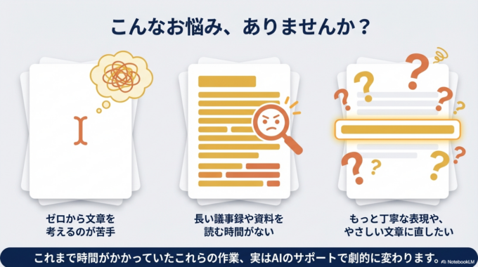 これまで時間がかかっていた文章作成が、AIのサポートによってかなり楽になります。仕事でWordを使う方にとっては、作業時間の短縮にもつながります。