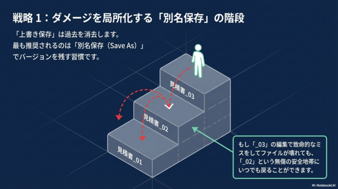 操作ミスを防ぐ保存の習慣
