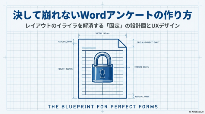 Wordでアンケート用紙を作りたい！表のレイアウトを固定して「入力しやすい」文書を作るコツ