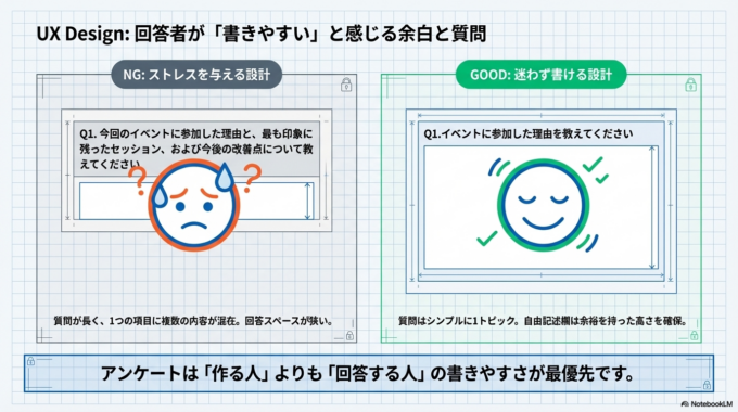入力しやすいアンケート用紙にするコツ