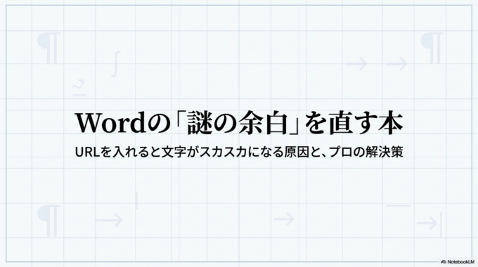 URLが長すぎてWordの両端揃えがスカスカになる原因と直し方