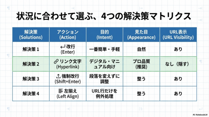この場合は、次のような方法で改善できます。