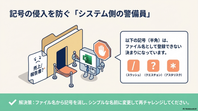 ファイル名と保存場所を見直す