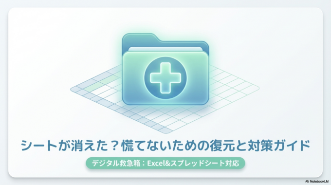 シートが消えた？復元方法と今すぐできる確認ポイント