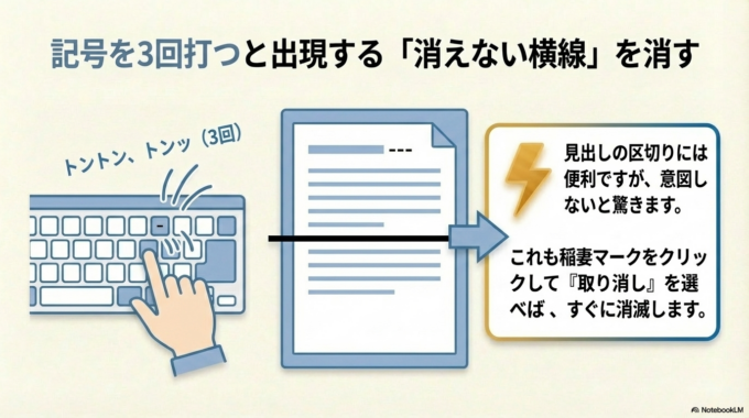 横線が突然入る