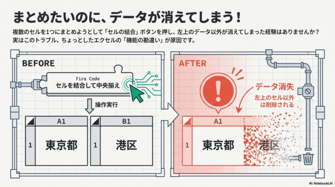 なぜ複数データが1つにまとまらないのか
