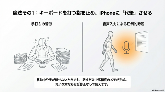 音声入力で文字入力を時短する
