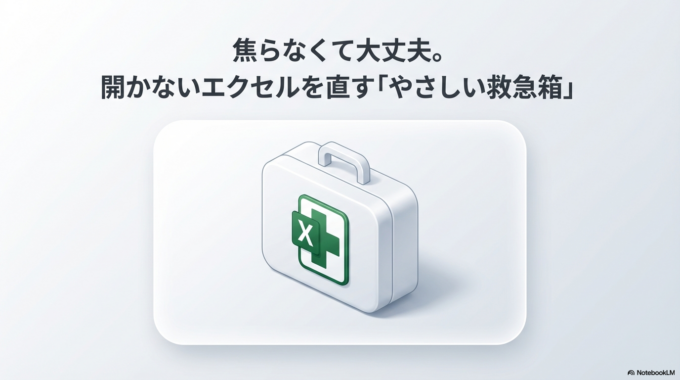 エクセル(.xlsx)が開けないときのやさしい解決法|初心者でもできる確認ポイント