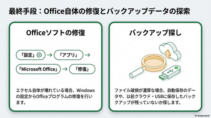 それでもエクセルが開けない場合