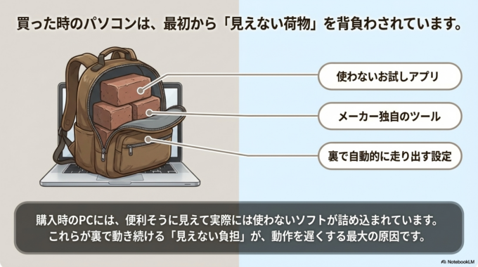 なぜ新しいPCなのに重くなるのか