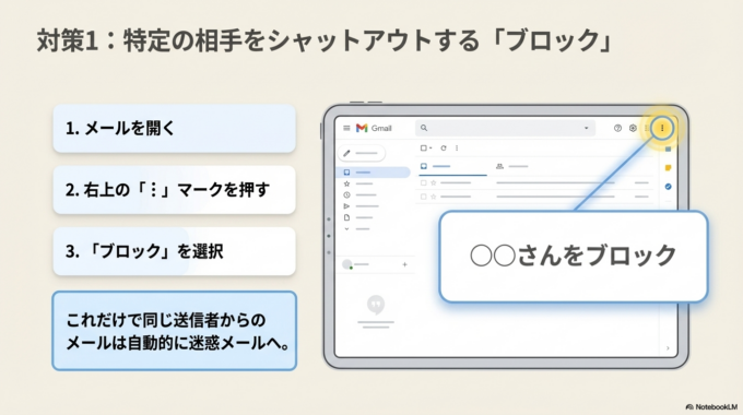 送信元をブロックする手順