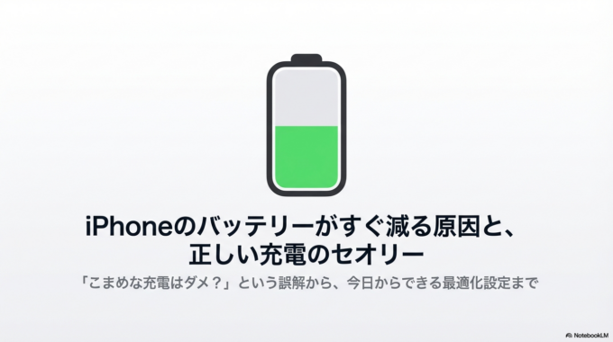 iPhoneのバッテリーがすぐ減る原因と正しい充電方法｜こまめな充電はダメ？