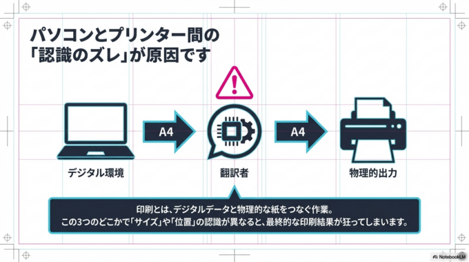 印刷するとズレる主な原因