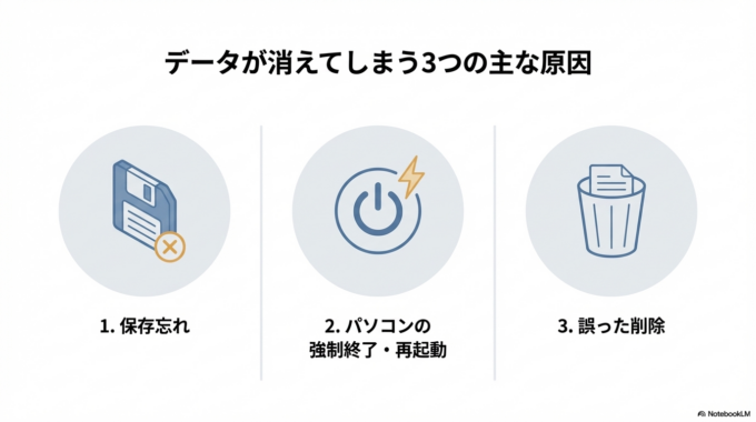 Wordの文章が消えてしまう主な原因