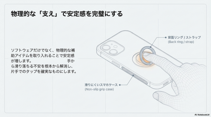 それでも不便を感じる場合は、自分の手に合ったサイズのiPhoneを選ぶという考え方もあります。無理に大きな画面を使い続けるより、扱いやすさを優先するのも大切です。
