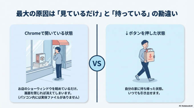 PDFが保存できない原因