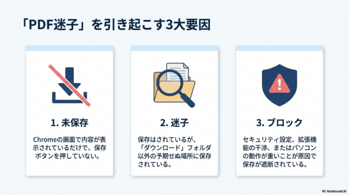 PDFの保存方法を確認する