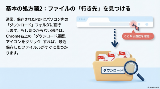 保存先を確認する