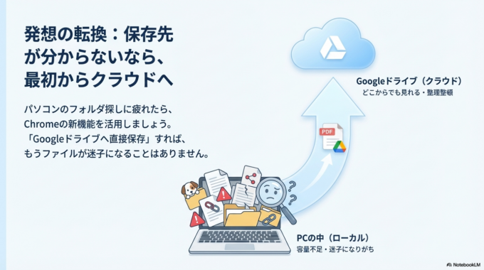Chromeの新機能でドライブに直接保存