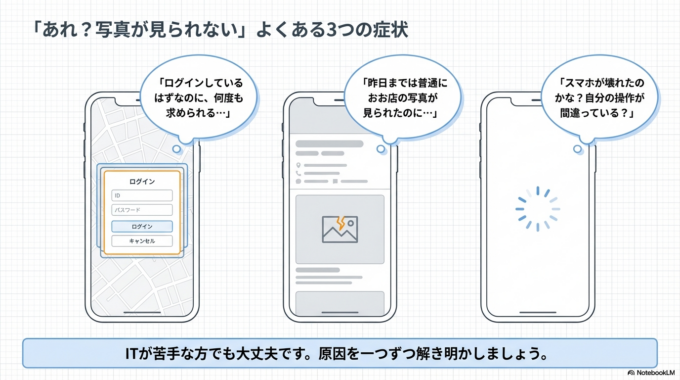 特に、スマホやパソコンの操作があまり得意ではない方にとっては、何から確認すればいいのか分からず、そのままあきらめてしまうこともあります。