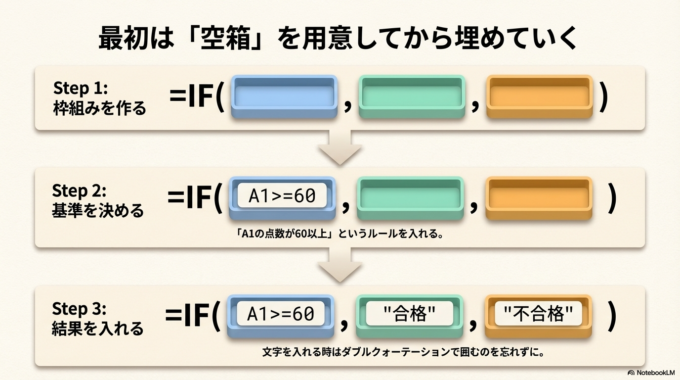 IF関数の確認方法と使い方