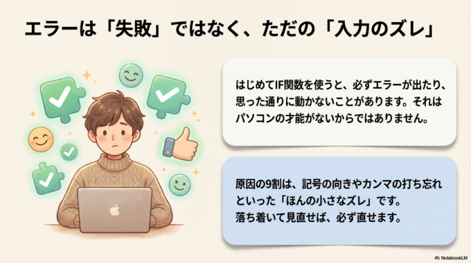 IF関数でよくあるミス