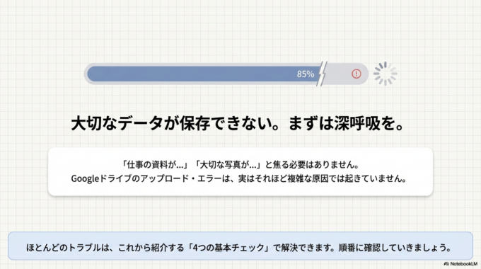 特にITが苦手な方にとっては、「何が原因なのか分からない」「どこを確認すればいいのか不安」と感じる場面も多いと思います。