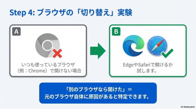 別のブラウザで試す
