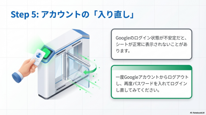 Googleアカウントを確認する