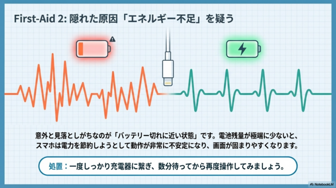 充電状態を確認する
