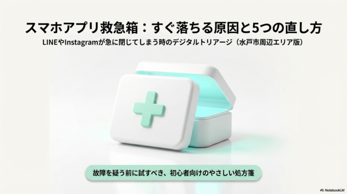 スマホのアプリが開かない原因と直し方｜すぐ落ちる時の対処法（水戸市）