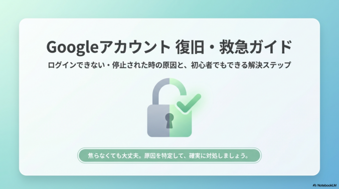 Googleアカウントが停止された？ログインできない時の復旧方法と対処法