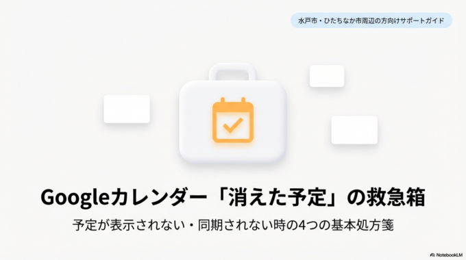 Googleカレンダーが表示されない・同期されない原因と直し方