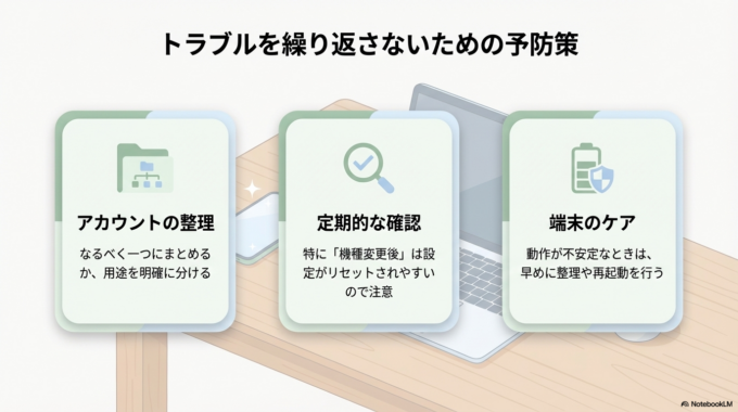 同じトラブルを繰り返さないためには、日頃の使い方も大切です。