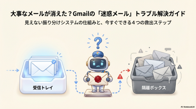 Gmailで迷惑メールに入ってしまう原因と直し方｜受信トラブルの対策