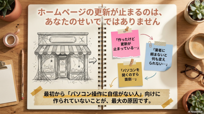 更新が続かない不安を解消しましょう