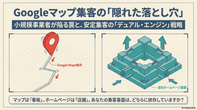 Googleマップだけに頼る集客の弱点とは？小規模事業者が見落としがちなリスクと対策