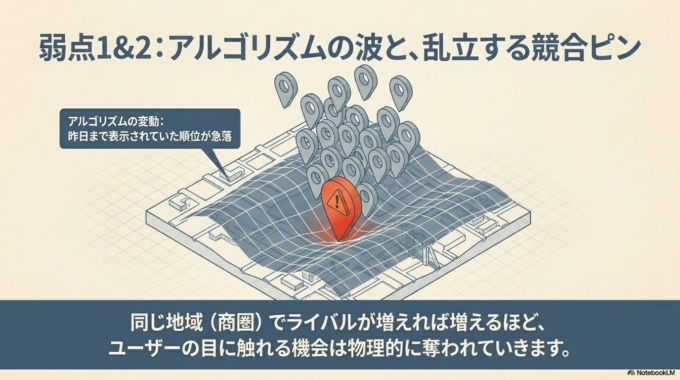 Googleマップだけでは解決しない理由