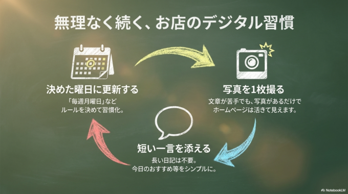 難しく考えすぎず、「続けられる形」を優先することが一番大切です。
