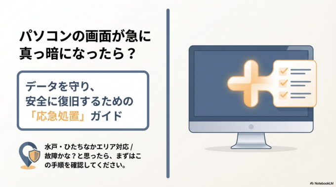 パソコンが急に真っ暗に…その時“絶対にやってはいけない行動”とは？