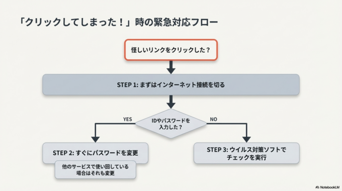 クリックしてしまった場合の対処法