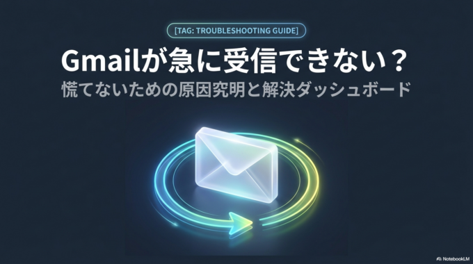 Gmailが急に受信できない原因と直し方｜メールが来ない時の確認ポイント