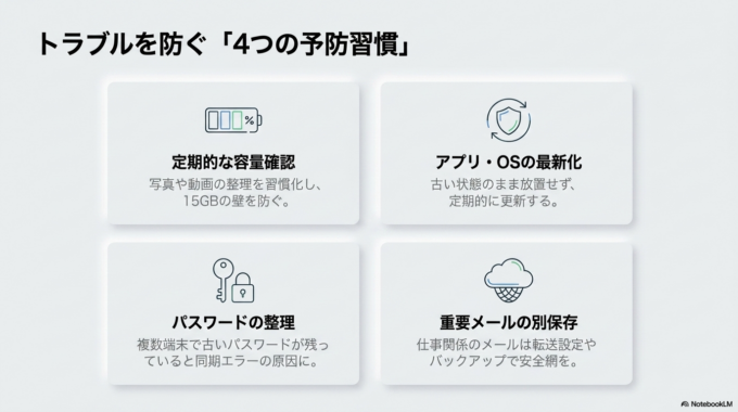 Gmail受信トラブルを防ぐための予防策