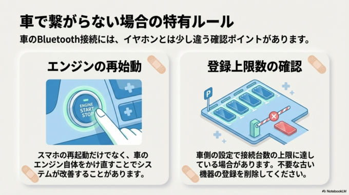 車の場合の注意点