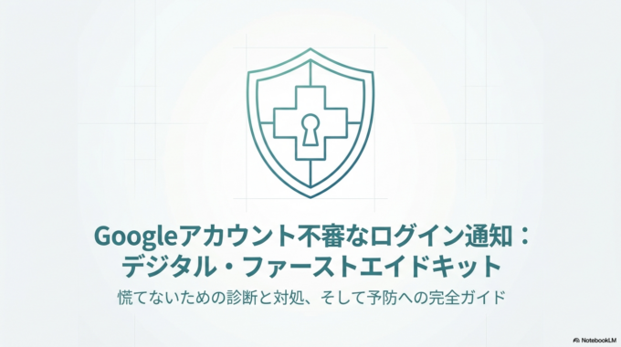 Googleアカウントに不審なログイン通知が来た時の正しい対処法