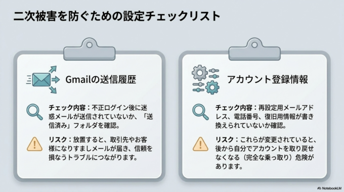 被害が広がっていないか確認する