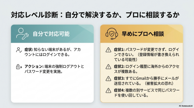 こんな場合は早めに相談した方が安心