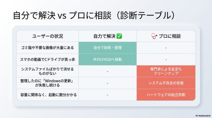 パソコンの不調は複数の問題が同時に発生している場合も珍しくありません。