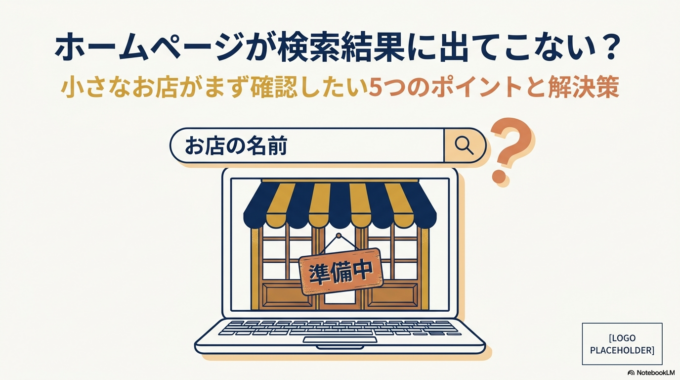 ホームページが検索結果に出てこない理由とは？小さなお店が確認したい5つのポイント