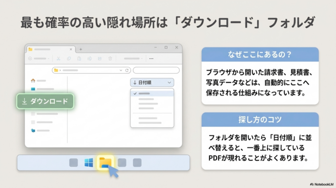 ブラウザの「ダウンロード履歴」を確認する方法